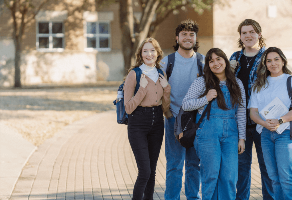 Nelson students posing for a group photo