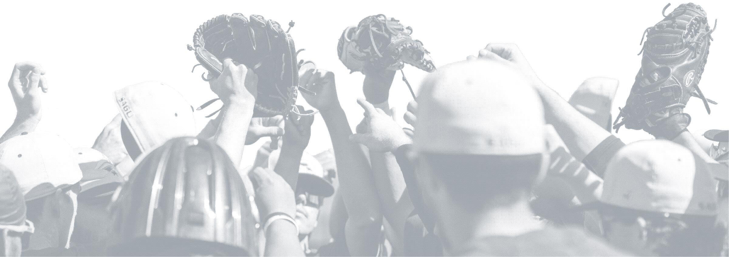 Black and white picture of Nelson Lions baseball team celebrating